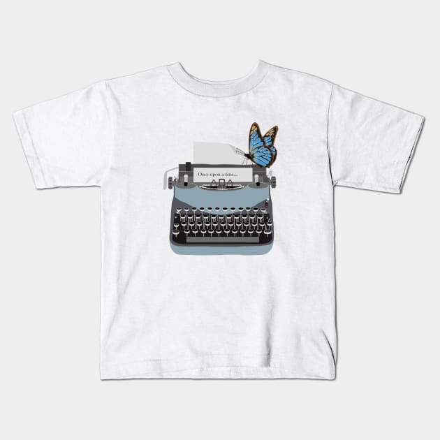 Typewriter Kids T-Shirt by CTstudio